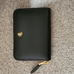 Lauren Ralph Lauren Leather Zip Around wallet.